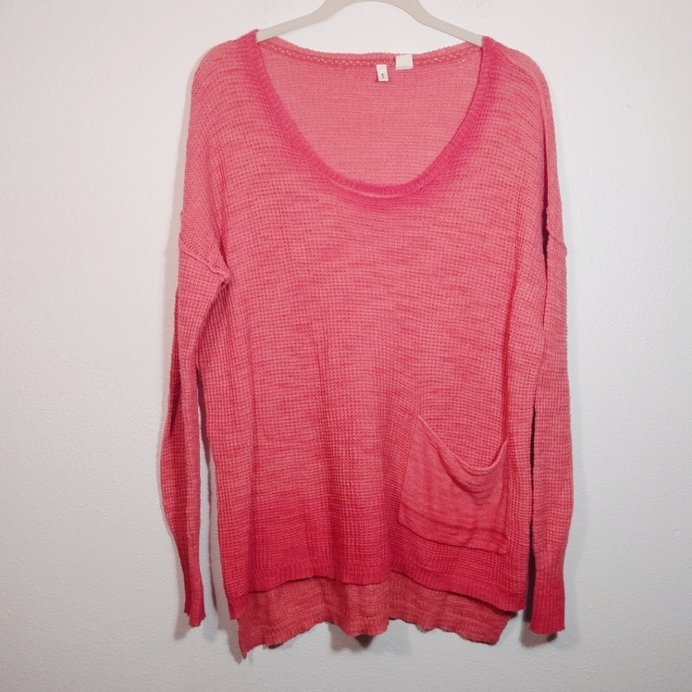 Moth Pink Knit Oversized Lightweight Sweater